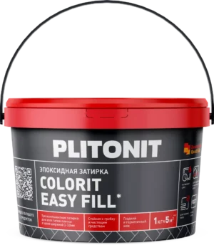 Plitonit Colorit Easy Fill эпоксидная затирка серый, 1 кг