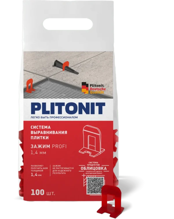 Plitonit SVP-PROFI зажимы 1,4 мм, 100 шт — изображение 1