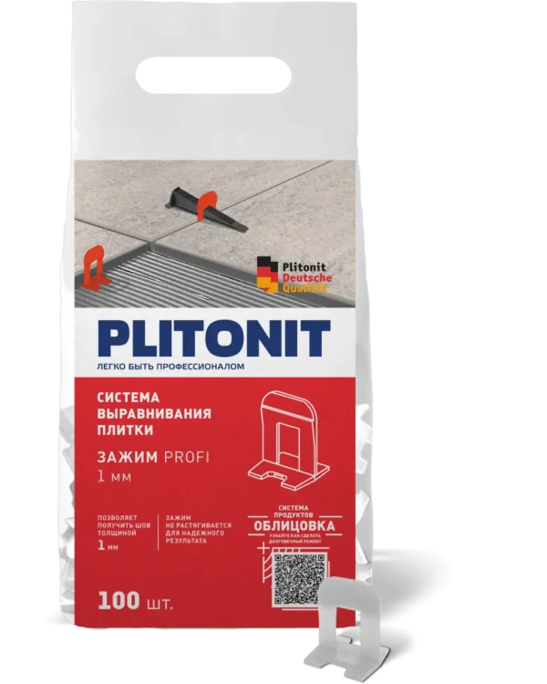 Plitonit SVP-PROFI зажимы 1 мм, 500 шт — изображение 1