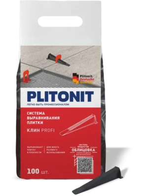 Plitonit Система выравнивания плитки клин, 100 шт
