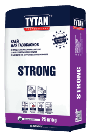 Клей для кладки газоблоков Tytan Strong, 25 кг