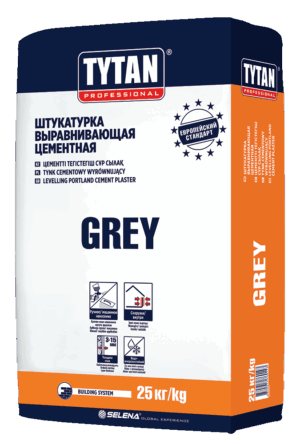 Штукатурка цементная Tytan Grey, 25 кг